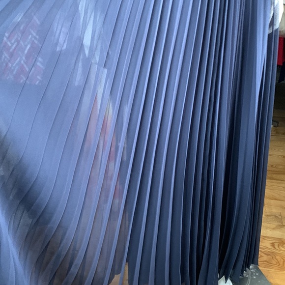 BARIANO Dark Blue Lace Evening Gown Dress Maxi Full Length 4 US Small - Picture 6 of 8